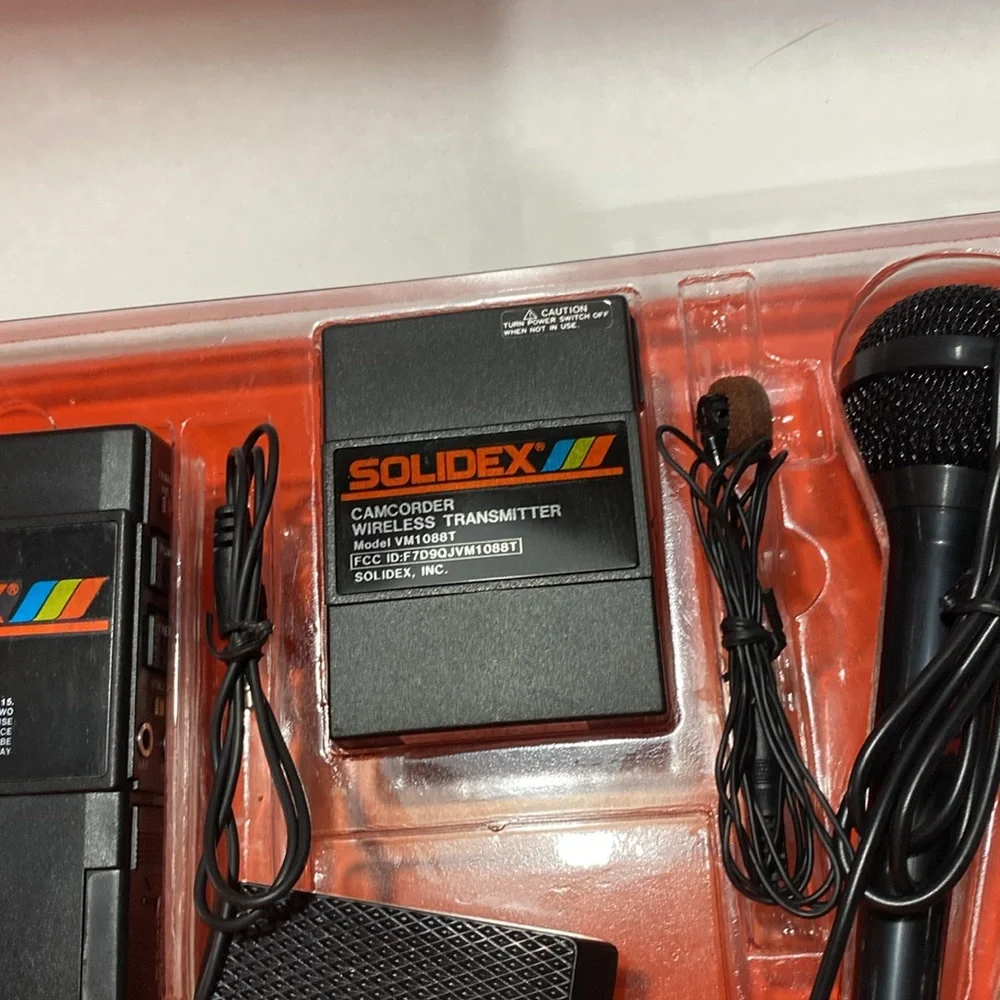 Solidex Magic Mike II Camcorder wireless microphone system twin channel 2 micro